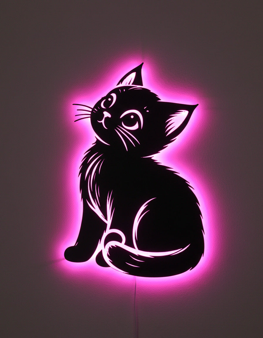 UNDER 1500 - Cute Cat For Girls Metal Frame With Light »»   Sda Bhar