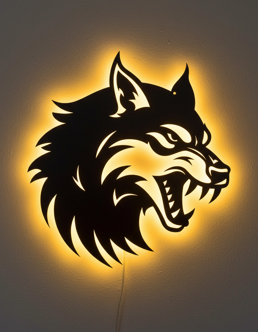 UNDER 1500 - Lion Face Metal Frame With Light »»  Sda Bhar