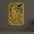 Tiger In Bushes  »»   Sda Bhar Metal Frame With Light