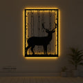 Glowing Deer  »»   Sda Bhar Metal Frame With Light