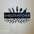 Metal Kitchen Wall Art | Kitchen Custom Text Wall Decor