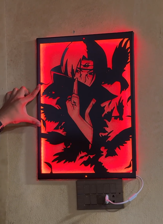 Itachi - Naruto  »»   Sda Bhar Metal Frame With Light
