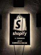 Customised Wall neon Logo Metal Frame