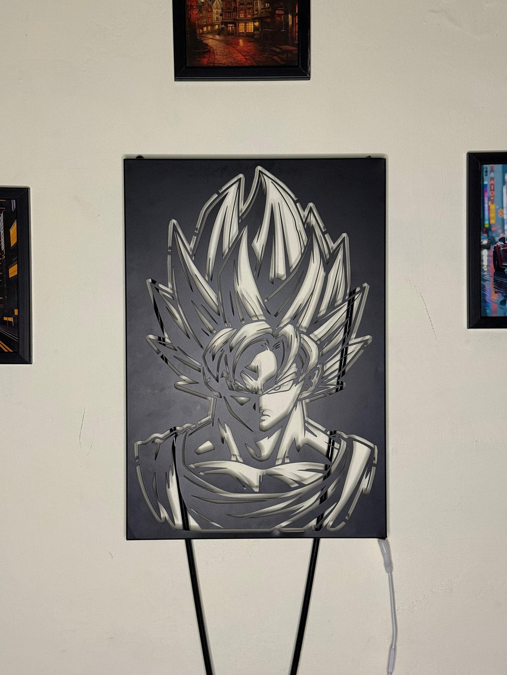 Goku Metal Portrait Frame For Wall Decor
