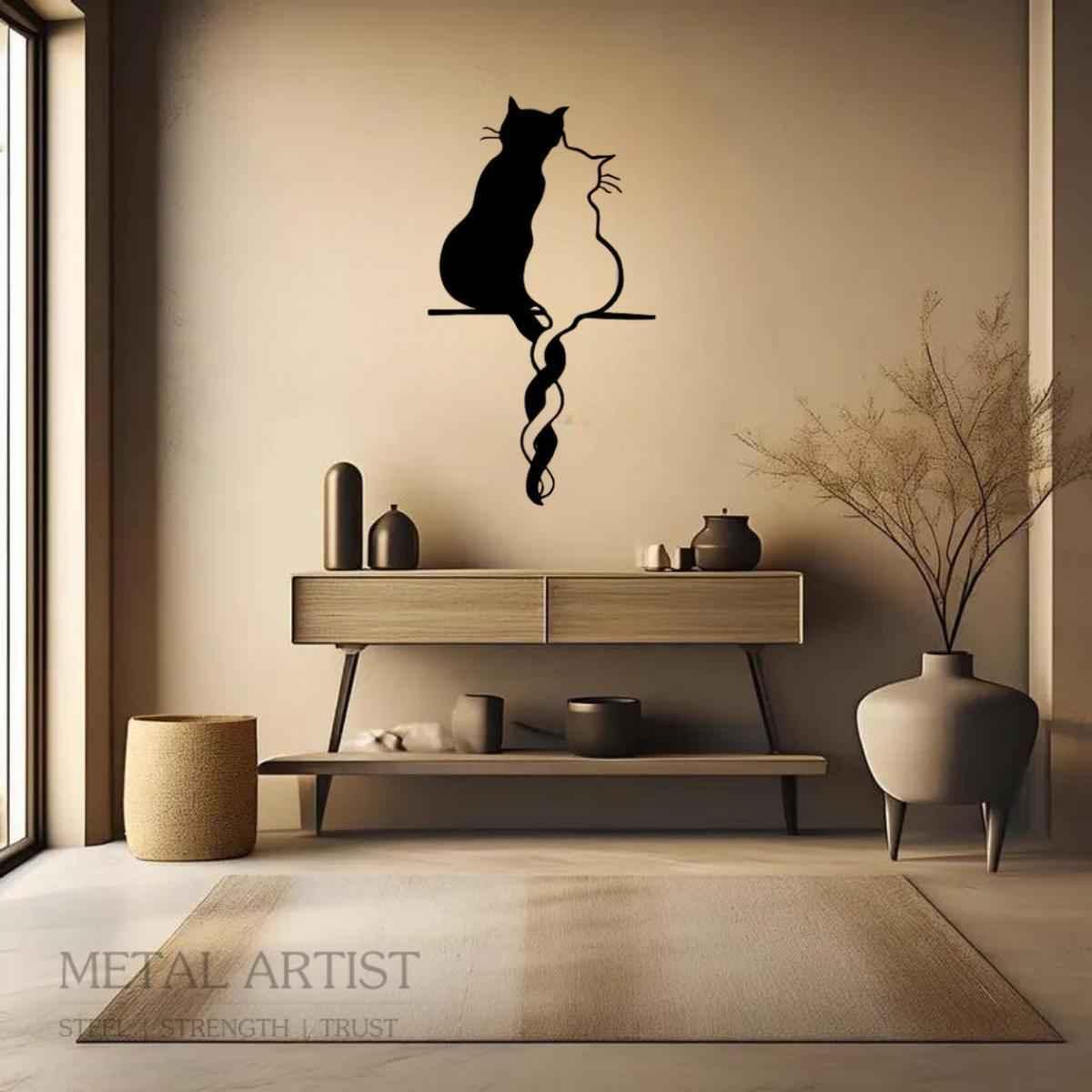 Cats In Love Wall Decor