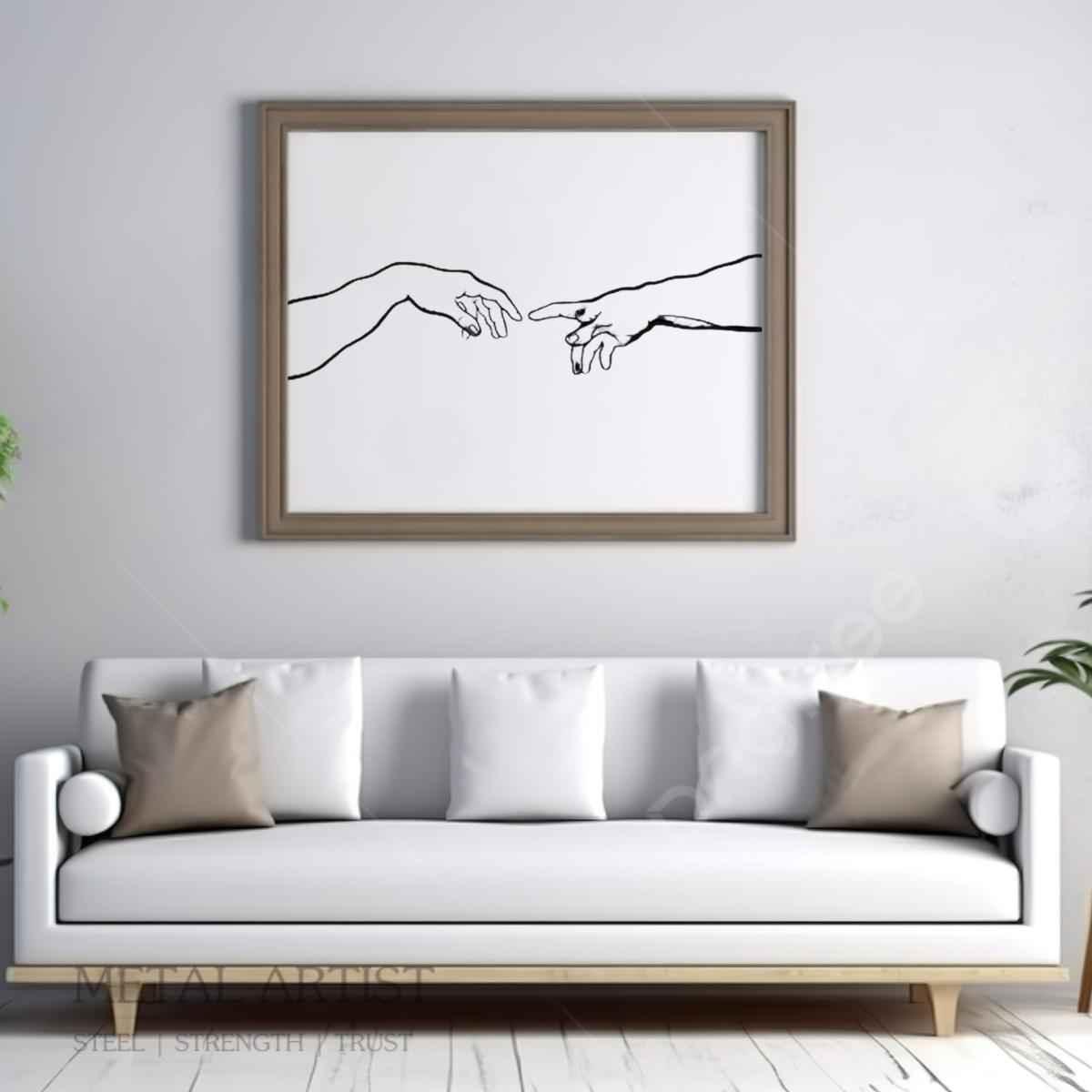 Creation Hand Metal Wall Art | Metal Wall Decor