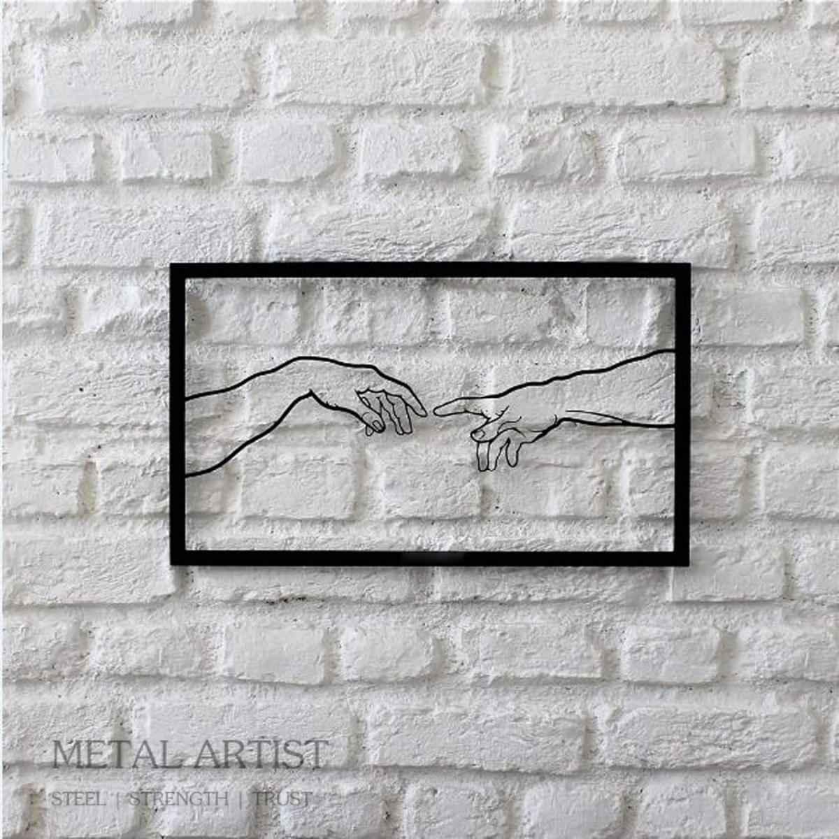 Creation Hand Metal Wall Art | Metal Wall Decor