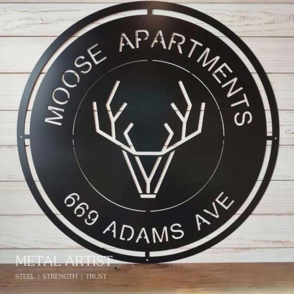 Custom Text Metal Sign  Logo | Personalized Metal Wall Art