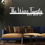 Custom Text Metal Sign | Personalized Word Art for Walls
