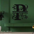 Customizable Metal Name Sign | Personalized Word Art for Walls