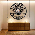 Customized Barber Metal Clock