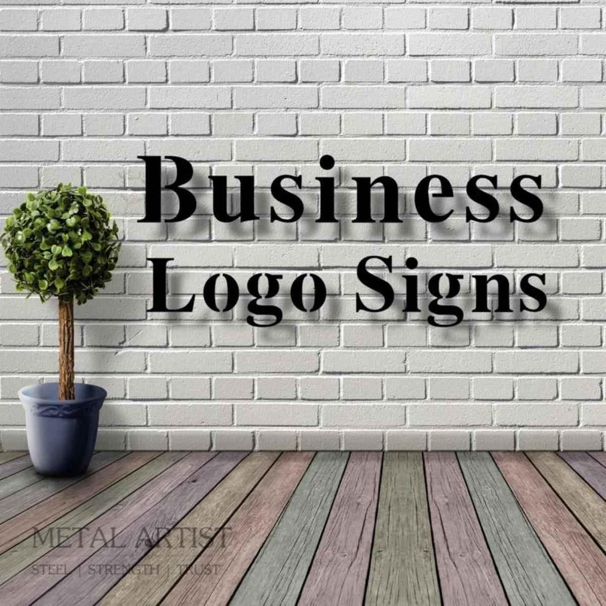 Customized Business Metal Logo | Personalized Logos for Walls