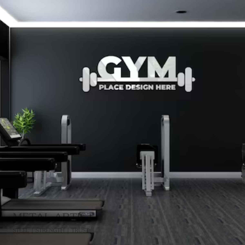Customized Gym Metal Logo | Personalized Logos for Walls