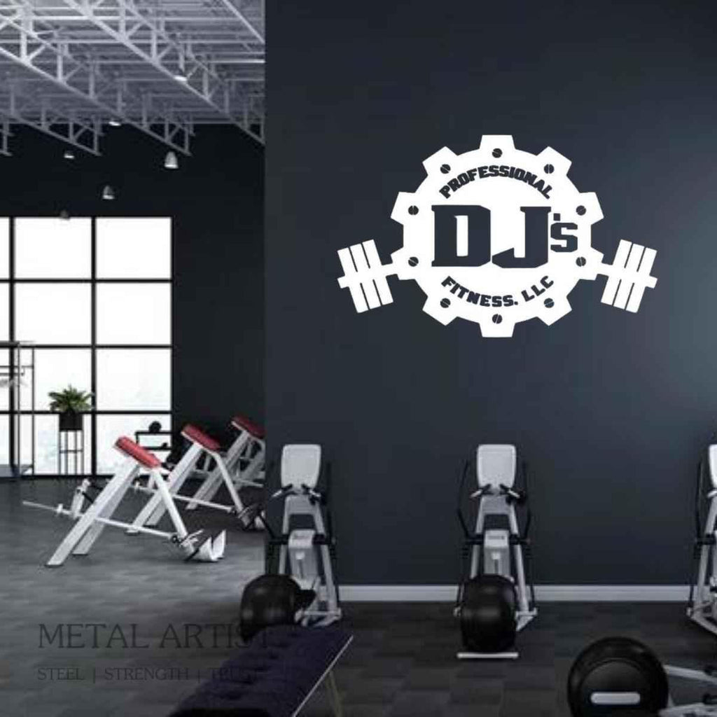 Customized Gym Metal Logo | Personalized Logos for Walls