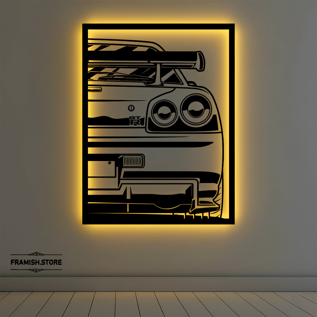 Luxury Neon Car  »»   Sda Bhar Metal Frame With Light