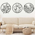 Flowers Metal Wall Art | Wall Decor