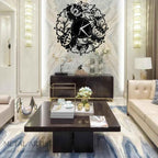 Flowers Vinyl Wall Clock | Metal Wall Clock