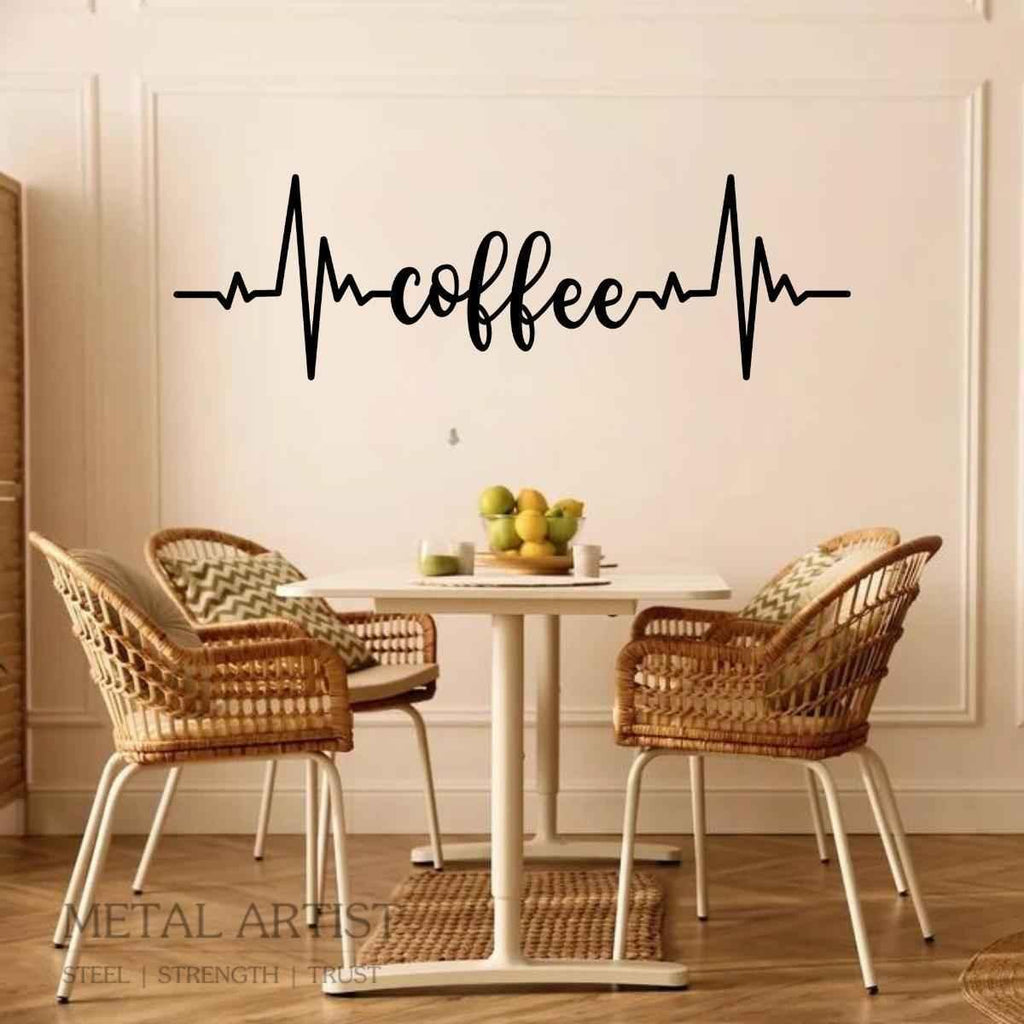 Heartbeat Coffee Wall Art | Customized Wall Art