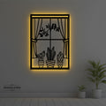 Neon Widow On The Wall  »»   Sda Bhar Metal Frame With Light