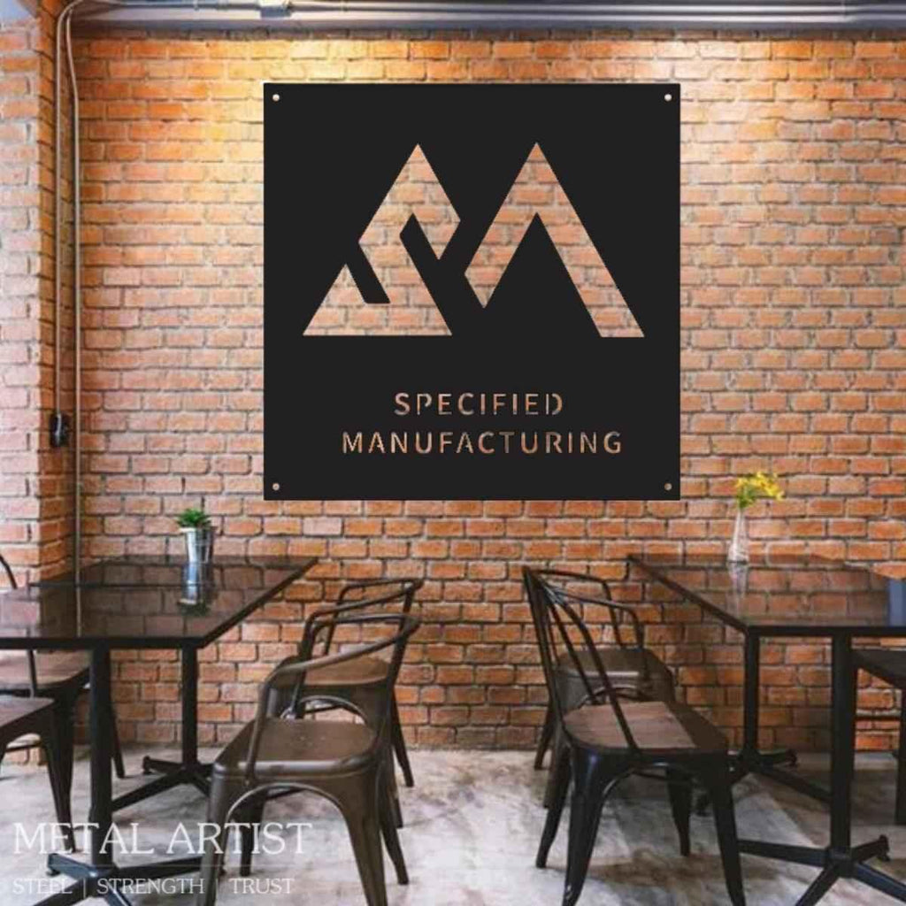 Personalized Logos for Walls | Custom Text Metal Sign
