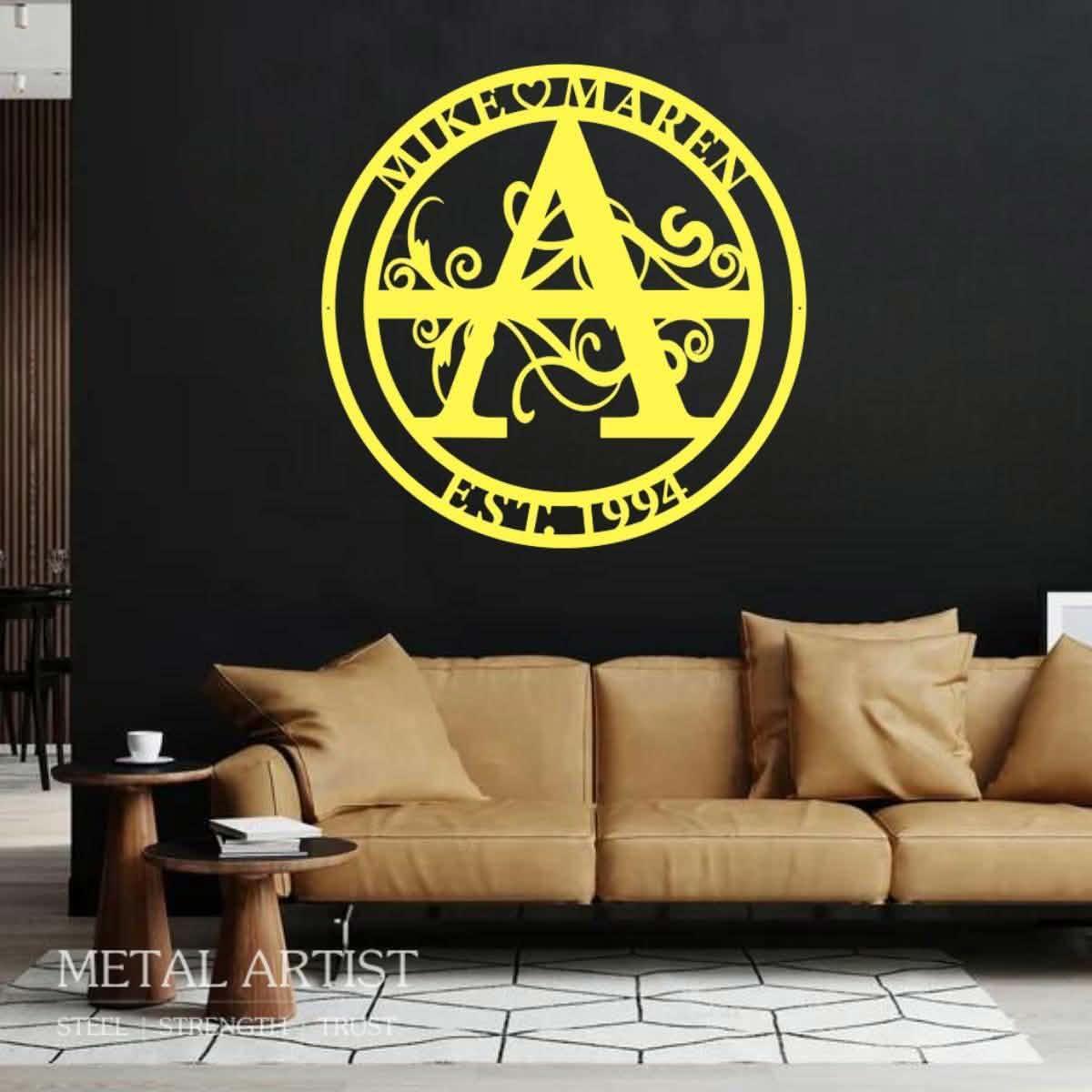 Personalized Logos for Walls | Custom Text Metal Sign