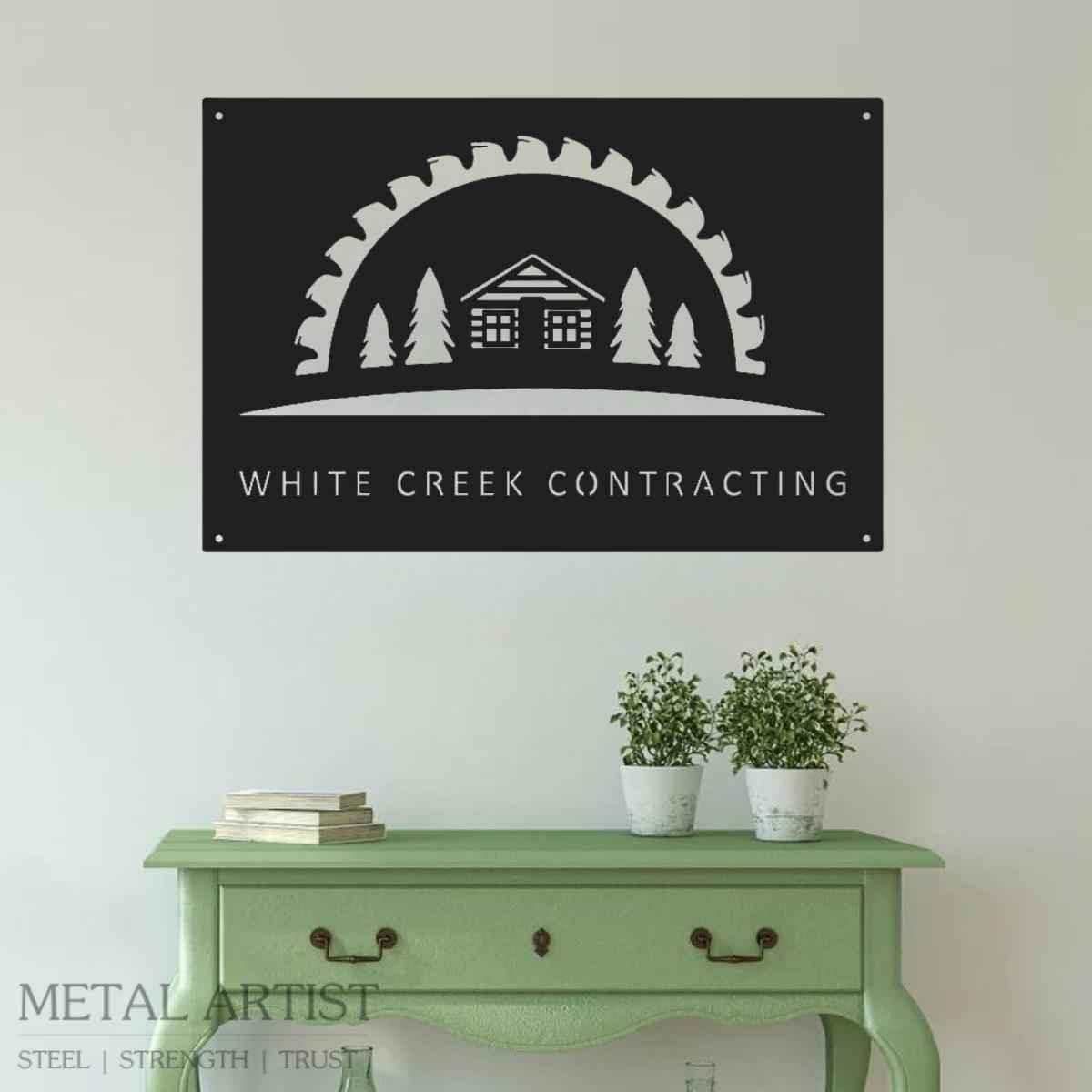 Personalized Logos for Walls | Custom Text Metal Sign