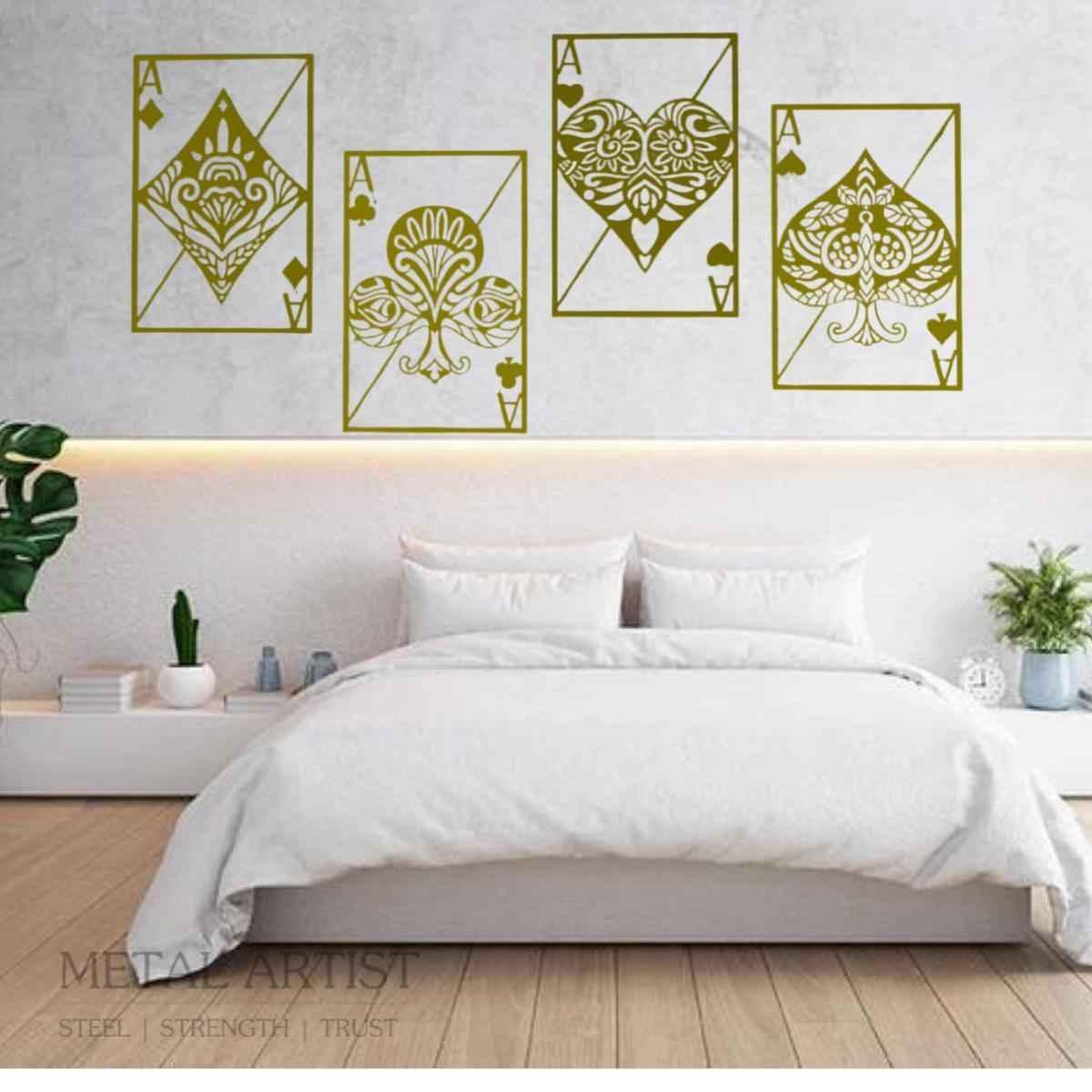 Playing Cards Metal Wall Decor  Poker Metal  Wall Art